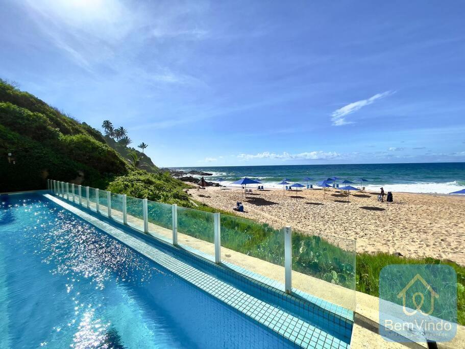 Apartamento Completo Com Vista Mar E Pe Na Areia Salvador de Bahía Exterior foto